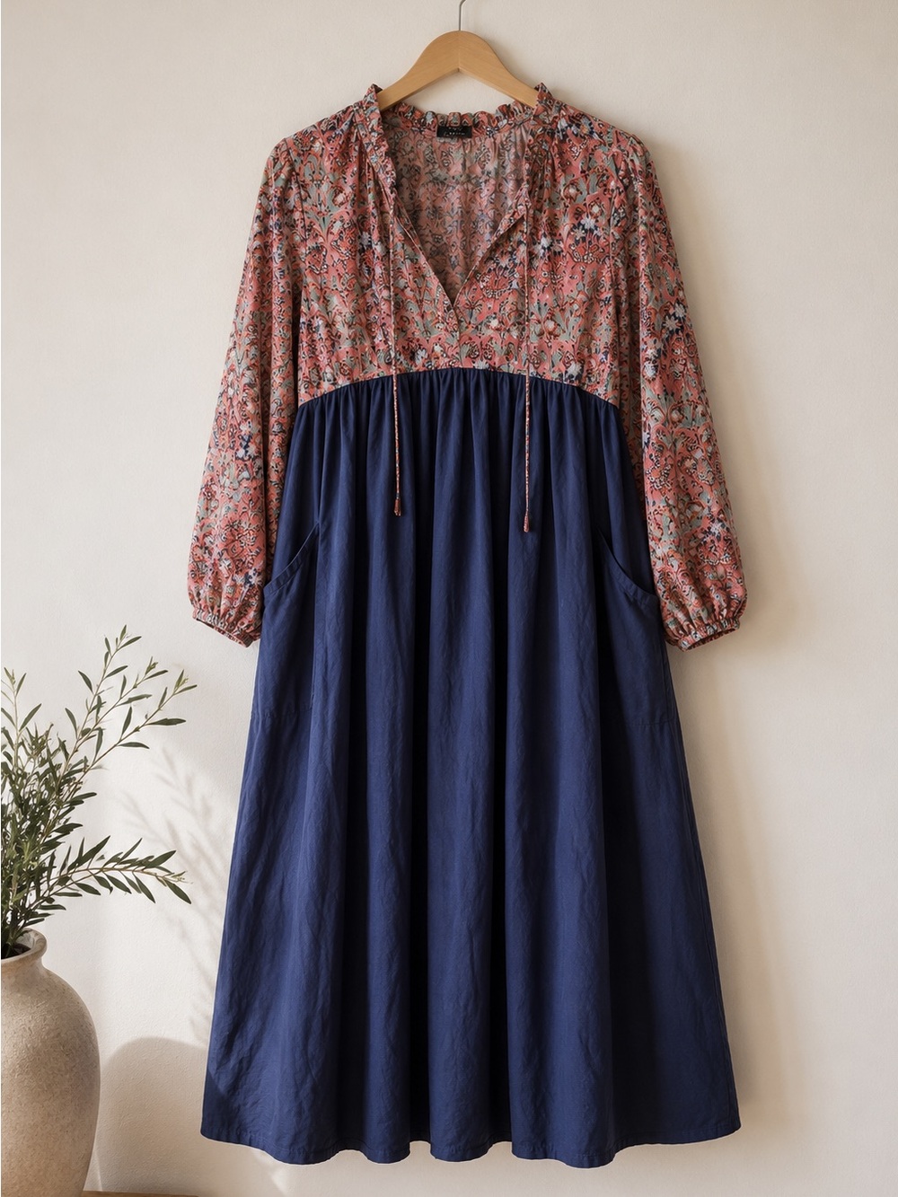 Reworked // Reimagined J Crew x Liberty Handmade Dress Floral Print Maxi Pockets